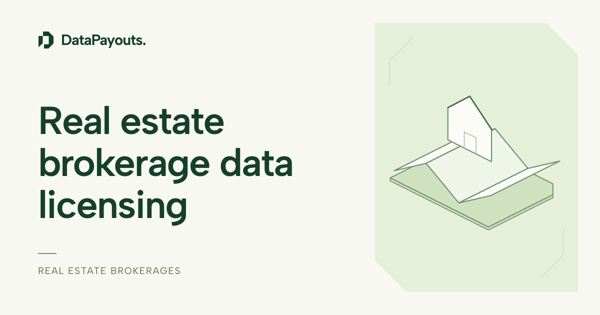 Paper house on the real estate brokerage data article cover.