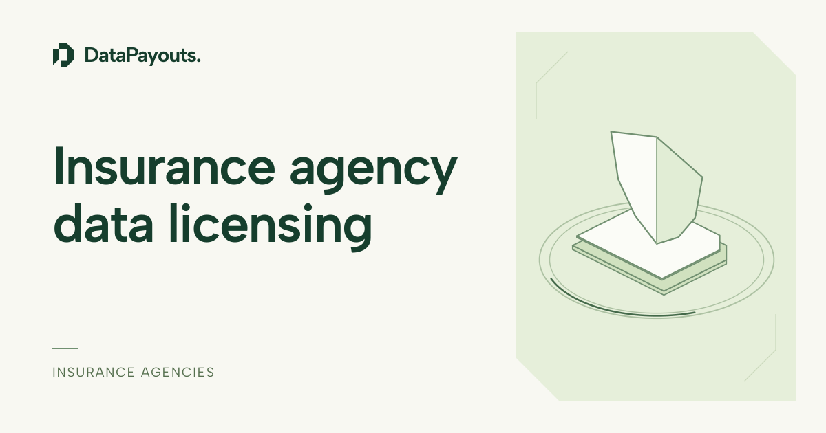 Paper shield and circular design on the insurance data article cover.